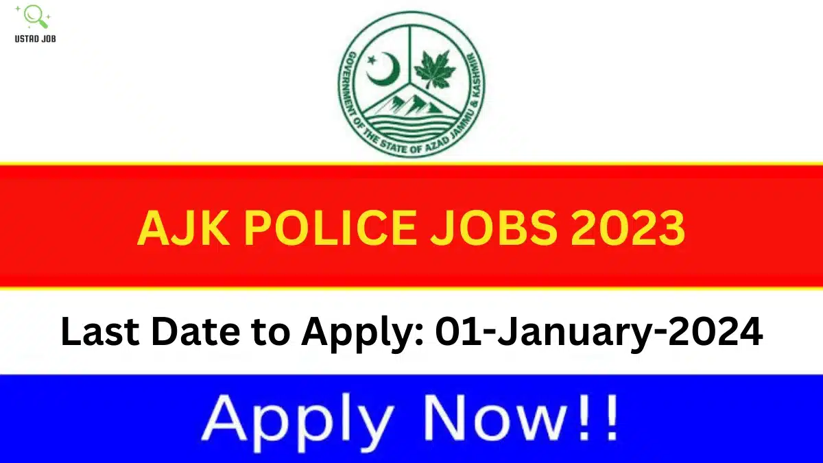 AJK Police Jobs 2023-ustadjob.com