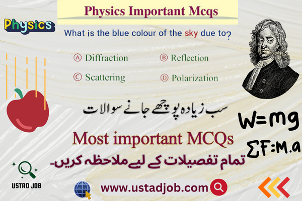 FPSC physics MCQs-ustadjob.com